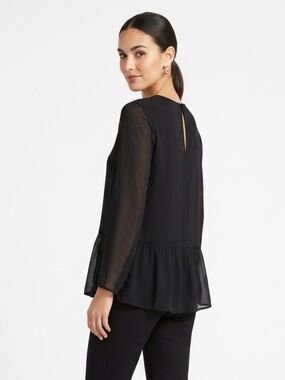 Zara Sheer Peblum Blouse - PTP 21